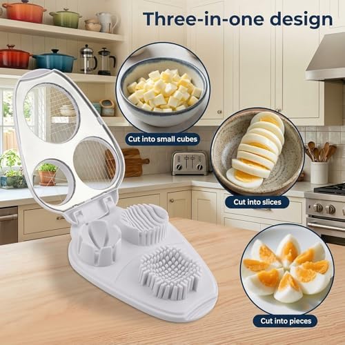 3-in-1 Stainless Steel Egg & Mushroom Slicer