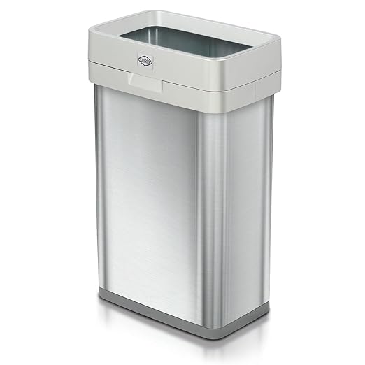 Clorox 13 Gallon Trash Can - 50L Slim Open Top Garbage Bin by Clorox