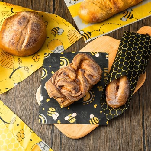 Tranqun 27 Pack Reusable Beeswax Food Wraps