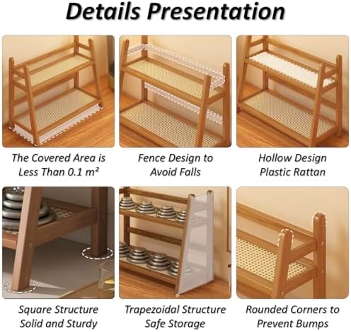 Household 2-Tier Cup Shelf Organizer, Kitchen Counter Shelf for Tea