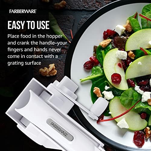 Farberware Pro Rotary Cheese Grater, Stainless Steel Drum
