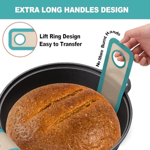 Silicone Bread Sling Oval and Round - Non-Stick & Easy Clean Reusable