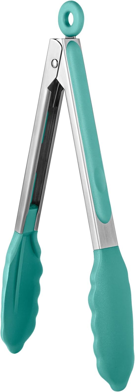 600ºF Heat Resistant Kitchen Tongs: U-Taste 9 inch Silicone Cooking Tong by U-Taste