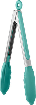 600ºF Heat Resistant Kitchen Tongs: U-Taste 9 inch Silicone Cooking Tong by U-Taste
