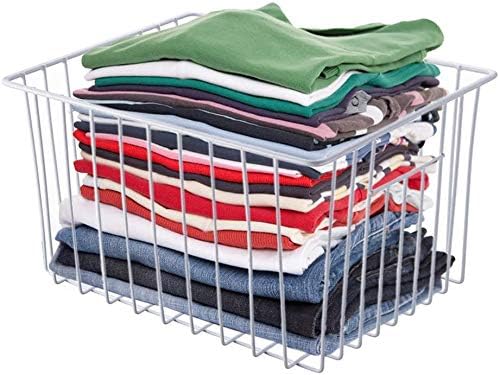 iPEGTOP Deep Refrigerator Freezer Baskets, Large Household Wire