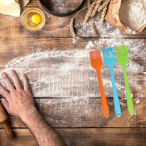 Sosoport 3pcs Silicone Pastry Basting Brush Set for Bbq and Baking