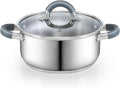 Cook N Home 3-Quart Stainless Steel Pot, Small Stock Pot by CookNHome