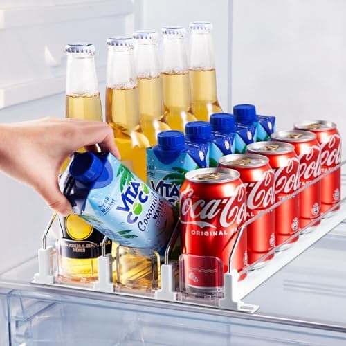Coanto Drink Organizer for Fridge, 3 Row & 5 Row