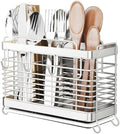 Utensil Holder, Kitchen Utensil Drying Rack with Drain Tray