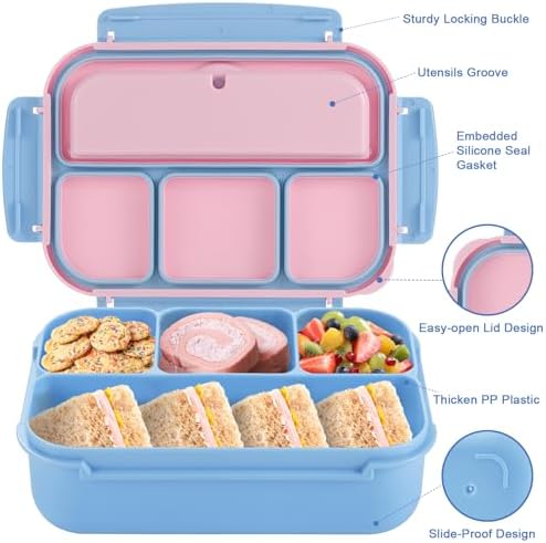 shell and turtle Bento Box Adult Lunch Box, Lunch Containers for Kids