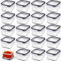Mimorou 20 Pcs Salad Dressing Containers, 2 oz Reusable Plastic Small