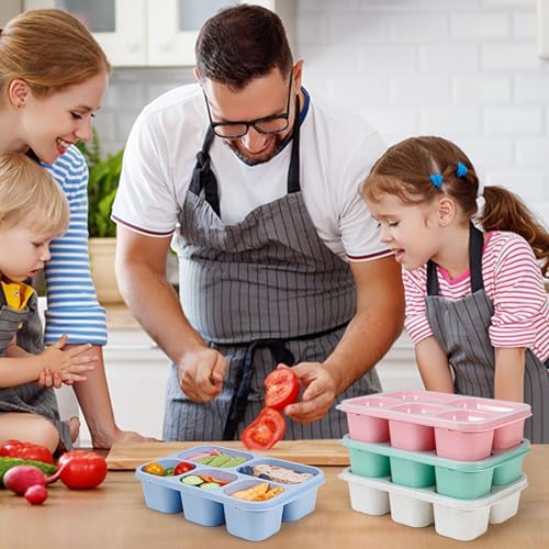 Caperci Wheat Straw Bento Snack Box Containers for Adults & Kids