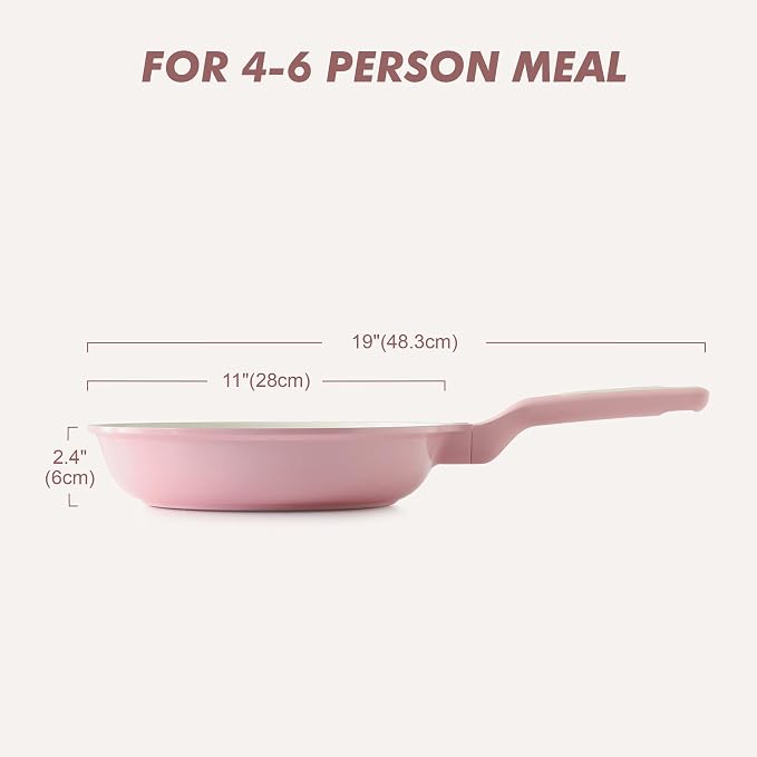 SENSARTE Nonstick Ceramic Frying Pan 11-Inch, Healthy Non Toxic Skillet - Image 8
