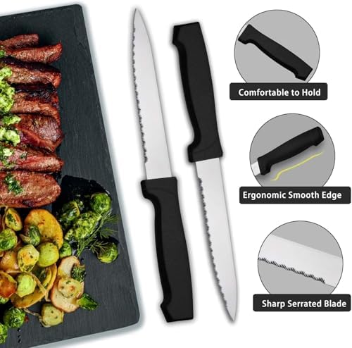 Pleafind 24-Piece Silverware Set - Stainless Steel Cutlery Set with
