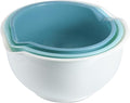 Set of 3 Mixing Bowls with Pour Spout-Nesting Design Saves Space by Cheeren