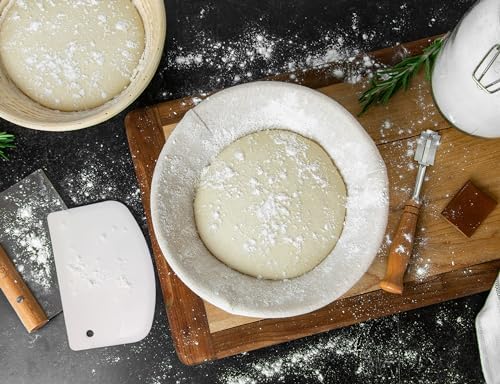 Kook Banneton Bread Proofing Set, Artisan Sourdough Bread Making Kit