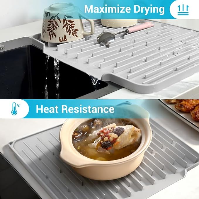 Foldable Silicone Dish Drying Mat - Image 4