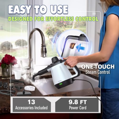Handheld Steam Cleaner with 13 Accessories