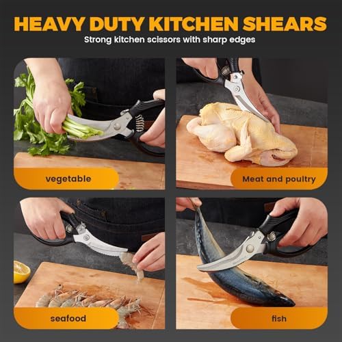 Poultry Shears, Heavy Duty Poultry Scissors & Chicken Shears for