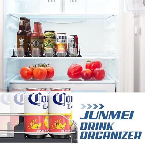Drink Organizer for Mini Fridge (Fits Depth ≥ 12.2"), 12oz 16oz 20oz