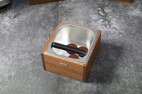 coffee knock box replacement for breville knockbox Sturdy solid wood