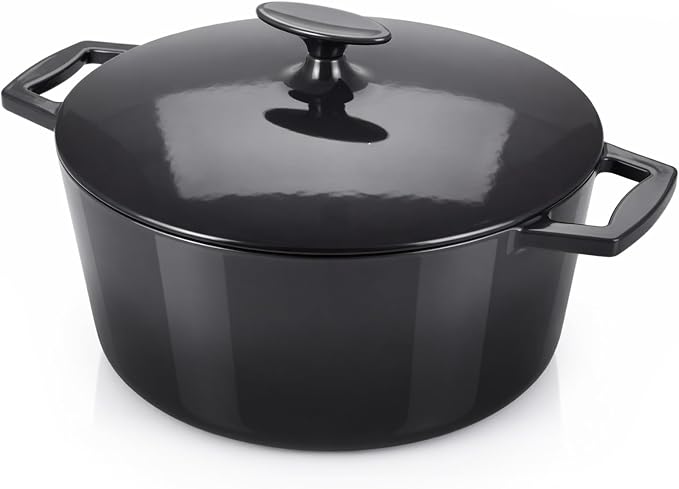 Nuwave 6QT LUX Healthy Enameled Cast Iron Dutch Oven Pot by NuWave
