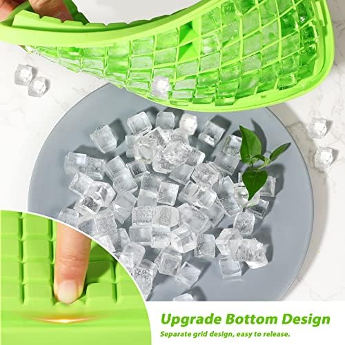 Webake Silicone Ice Cube Tray with Lid Easy Release Small Ice Molds 86