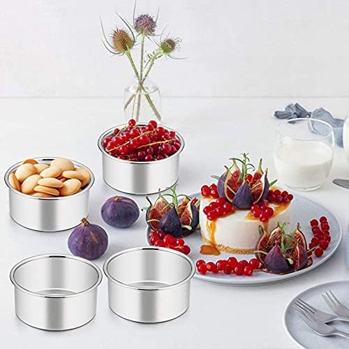 4 Inch Mini Cake Pan Set, 4 PCS Round Cake Pans Round Baking, Healthy