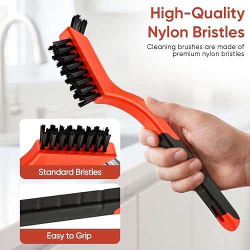 10PCS Nylon Cleaning Brush Set for Tight Spaces