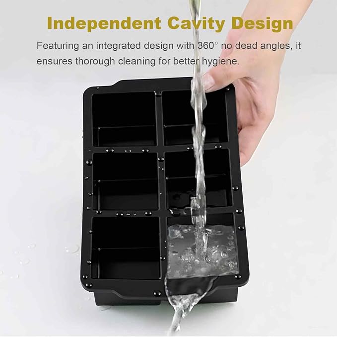 Large Ice Cube Tray for Whiskey, silicone ice cube trays - Image 5