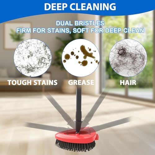 2-Pack Replacement Scrub Brush Heads for O-Cedar EasyWring