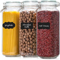 VITEVER [Taller] 92oz Glass Jars with Airtight Lid, Large Glass Food