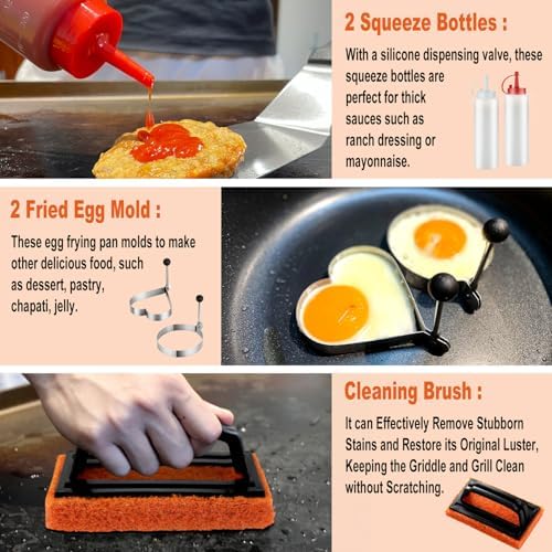 N NOBLE FAMILY 38PCS Griddle Accessories Kit
