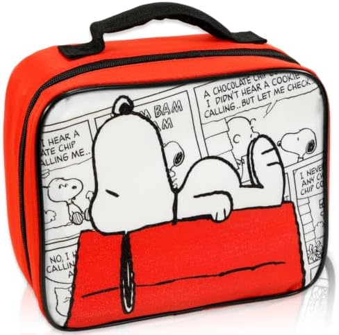 Peanuts Snoopy Lunchbox for Kids with Insulated Lunch Bag