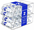 SCAVATA 2 Pack Water Bottle Organizer for Refrigerator, Stackable with
