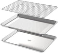 Baking Sheet with Rack Baker's Secret Pure Aluminum Non Toxic PTFE