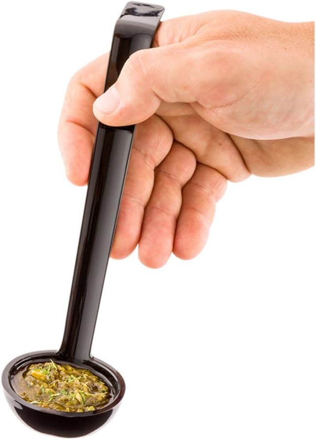 Restaurantware 1 Ounce Serving Ladle 1 Hook Handle Portion Ladle - Image 4