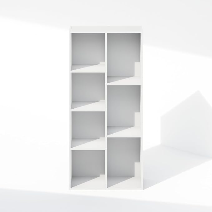 Furinno Reed Closet Organizers and Storage, 7-Cube Closet Organizer, Open Shelf - Image 8
