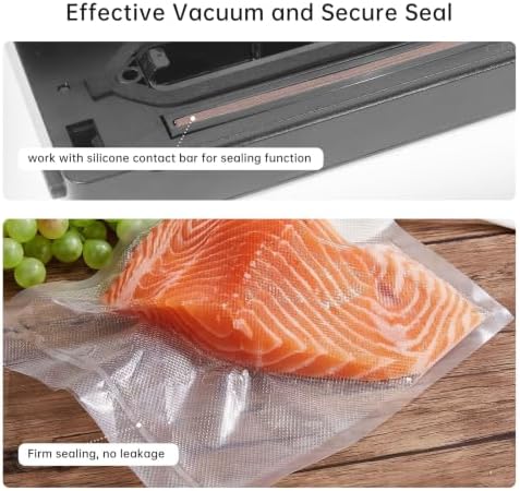 Black VS6615H Vacuum Sealer Machine, 60KPa