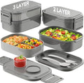BiuLeon Bento Box Adult Lunch Box, 65 Oz Capacity Lunch
