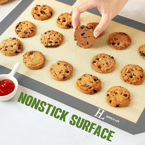 Silicone Baking Mat 4-Pack: 2 Sourdough Bread Slings for Dutch Oven +