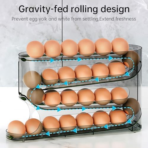 2-Pack 4-Tier Rolling Egg Dispensers