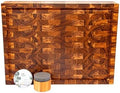 Teak Wood Butcher Block Cutting Board Set