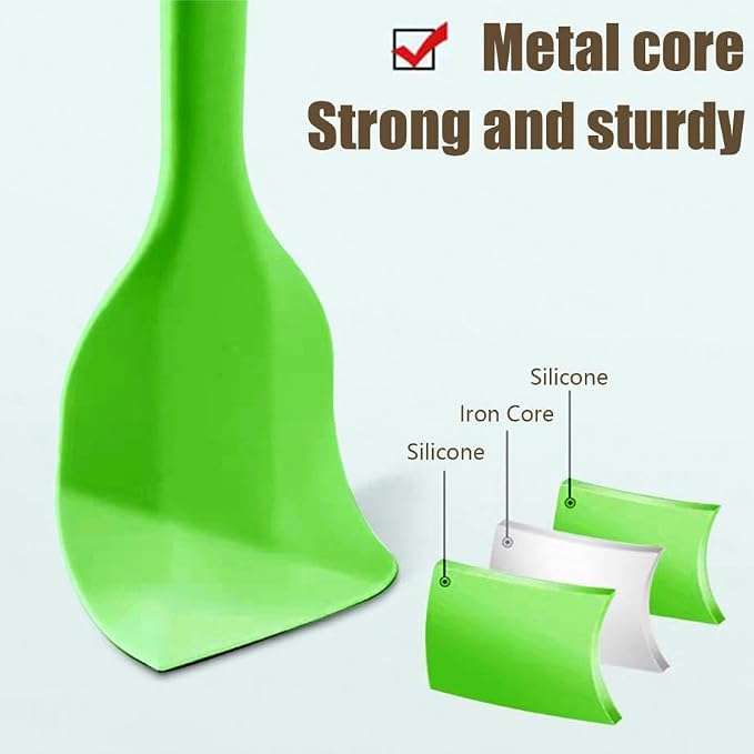 8 Pieces Silicone Spatulas, 8.5 inch Non-stick - Image 4