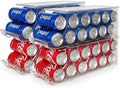 Soda Can Organizer with Lids, Holds 12 Cans Each