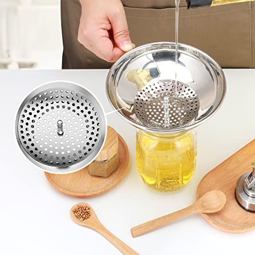 Pisol Stainless Steel Funnel Set for Mason Jars and Bottles with