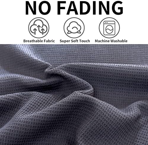 QUILTINA Dish Towels Set, 100% Cotton Waffle Weave Kitchen Towels