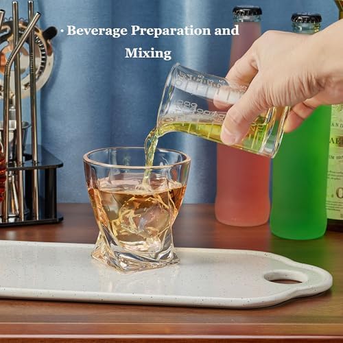 Ackers Shot Glass Etching Scale Measuring Cup 4 Ounce/120ML Liquid