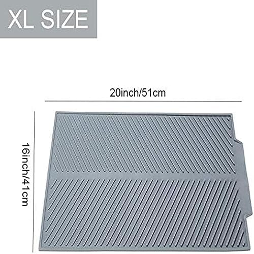 Silicone Dish Draining Mat, Eco Friendly Dish Drying Mat Kitchen