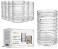 Amzcku Vintage Highball Drinking Glass Set of 6 Kitchen Glasses Cup